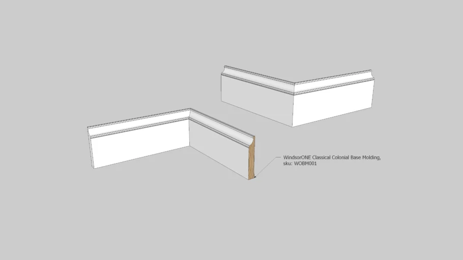 WindsorONE Classical Colonial Moldings - Base Molding