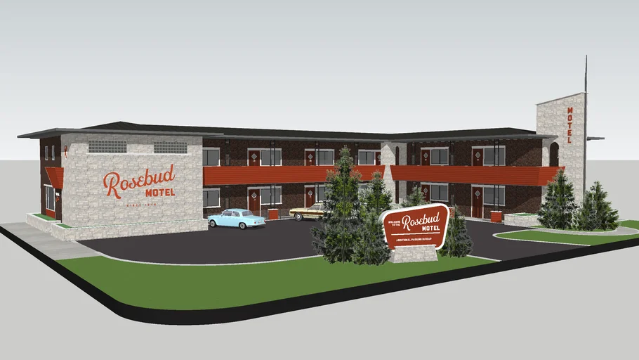 Vintage Midcentury Motel