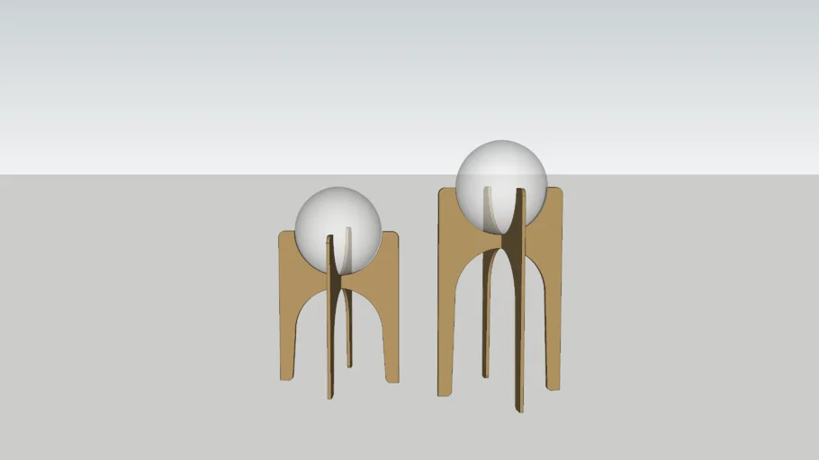 Crystal decorative spheres