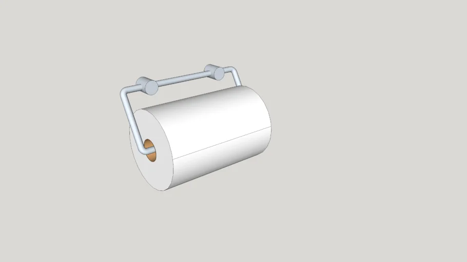 Zack Astello stainless steel wall kitchen paper roll holder