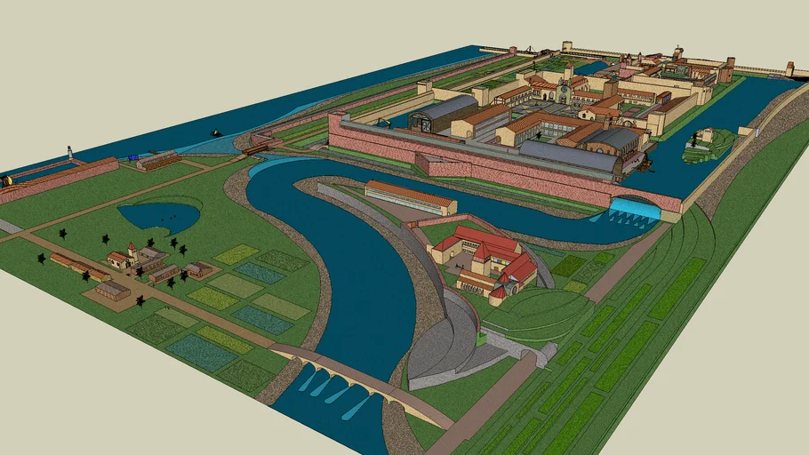 Ciudad fortaleza medieval