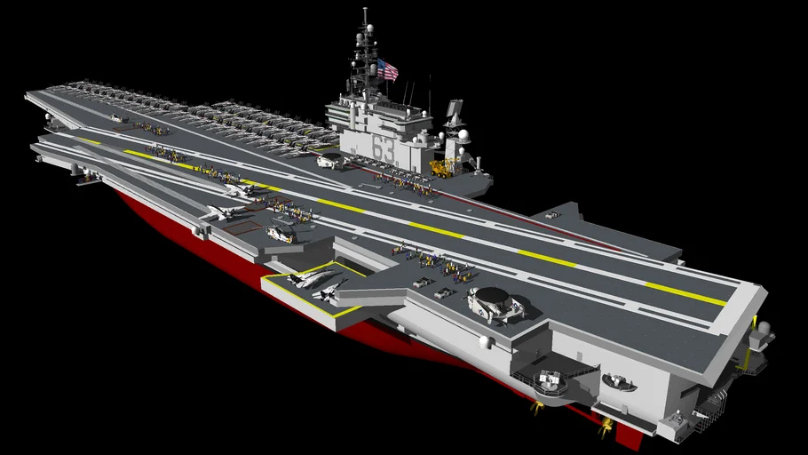 AMERICAN +NAVY+1990+AIRCRAFT+CARRIER+CVN+63+KITTY+HAWK+CLASS+KITTY+HAWK