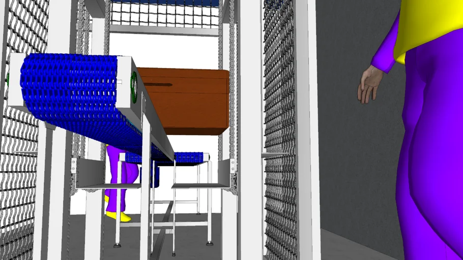 VERTICAL CHAIN LIFT GRIPPER CONVEYOR