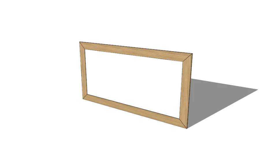 Miroir bois rectangle EMBRUN