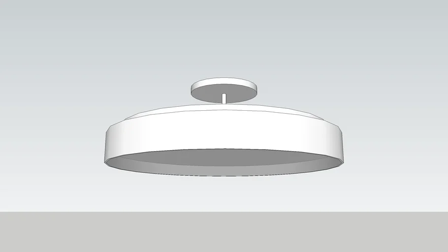 36" light disc round pendant