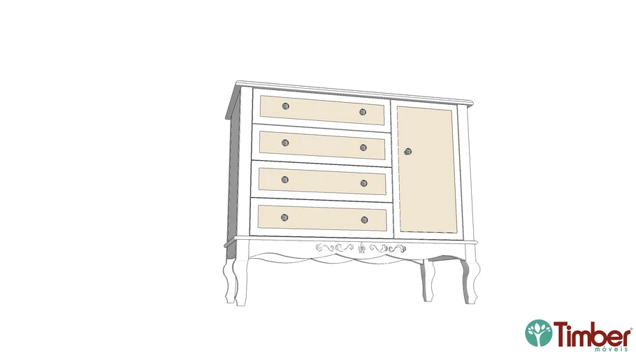 Cômoda Versailles Plus Timber