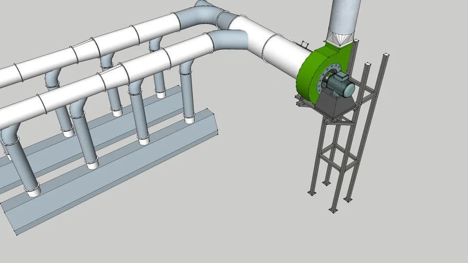 hood exhaust systems,  aspirator fans, round duct, round duct with flanges