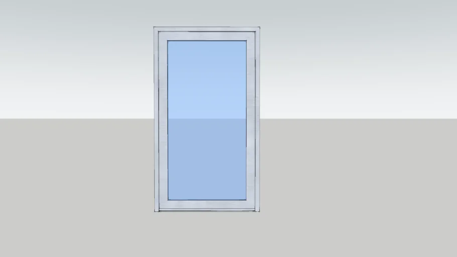 Porte 1 vantail ouverture extérieure - Portes SOLEAL