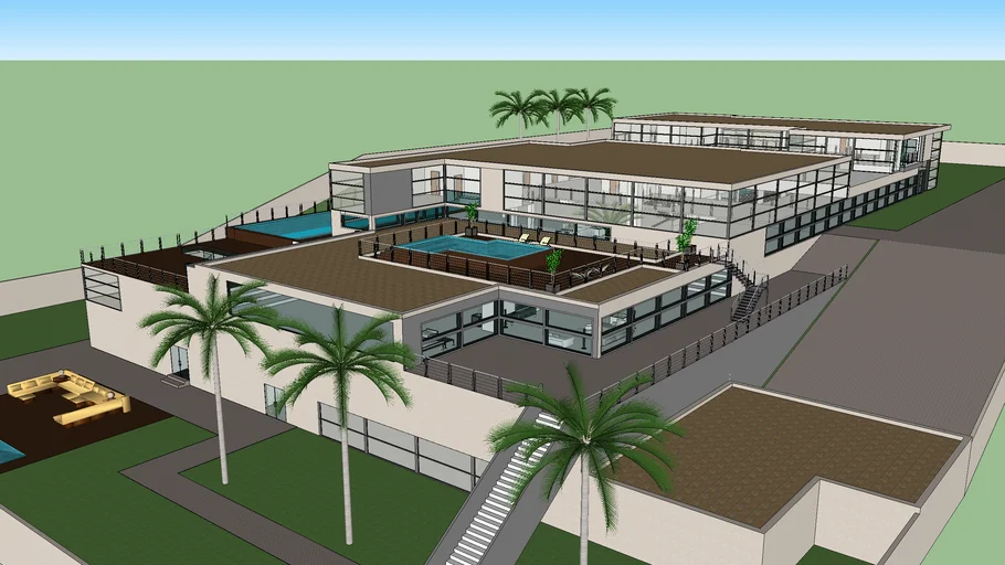 modern house residence