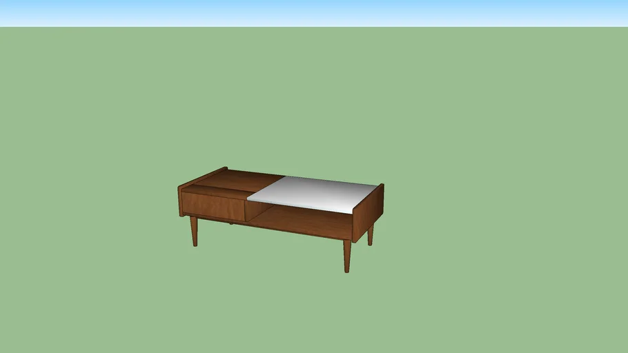 West Elm Mid-Century Pop-Up Storage Coffee Table (Dynamic Component)