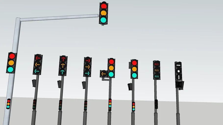 Feux tricolores de chez Sea Signalisation , Gamme Nixea