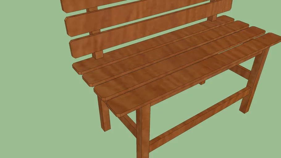 small wooden bench
