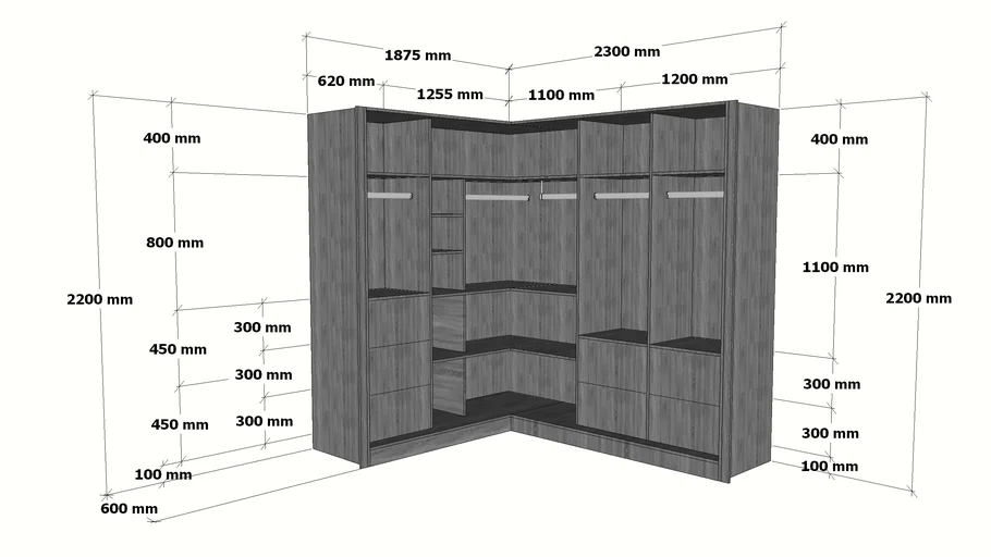 L-Typed Closets(Open)