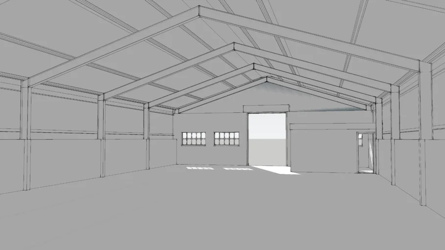 Steel frame warehouse industrial building factory