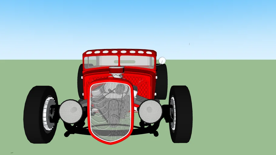 1930's Ford Model-A Sedan Rat Rod | 3D Warehouse