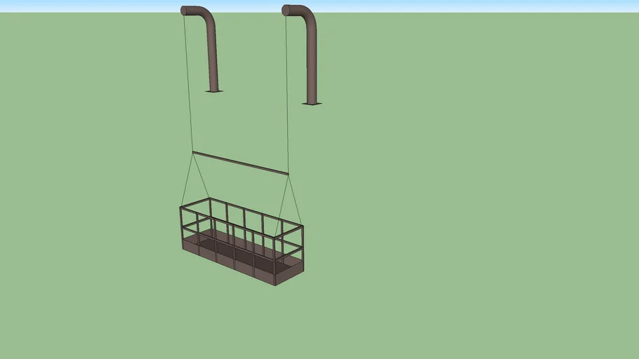 window washing scaffold