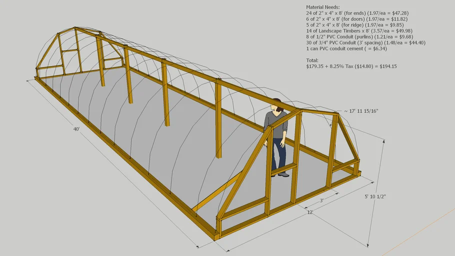 PVC Cold Frame Model
