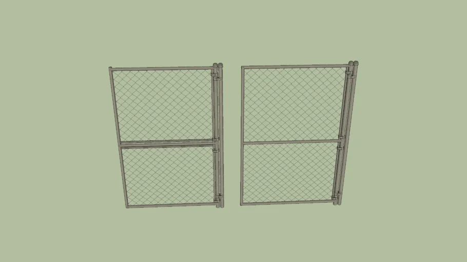 chain link fence door