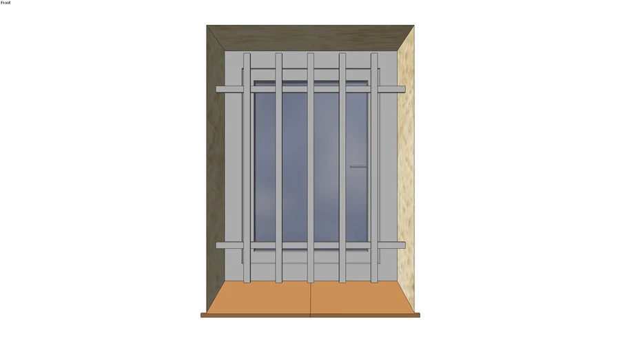 FENETRE 0.60x0.80 avec barreaudage