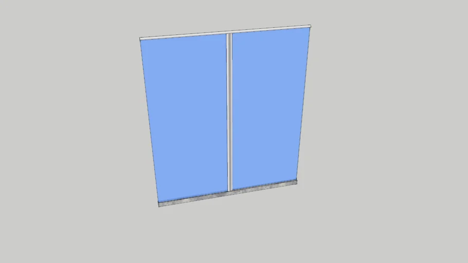 Glass sliding door