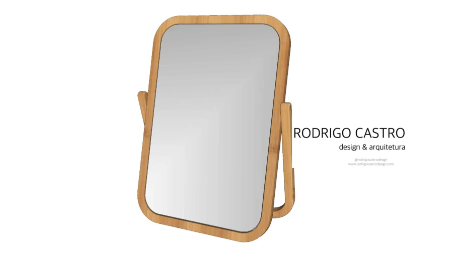 Espelho de Mesa Bambu