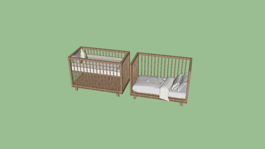 Berço Mini Cama Kaike Tulipa Baby
