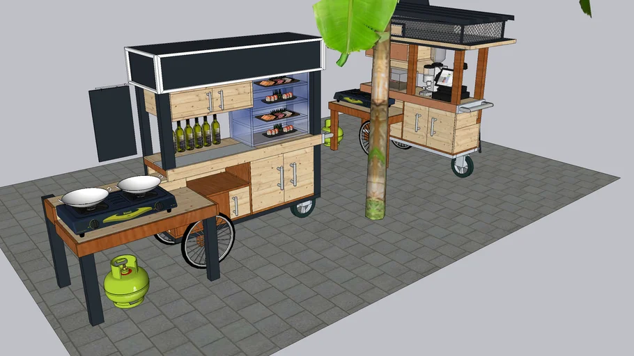 Gerobak Pisang Keju Papua