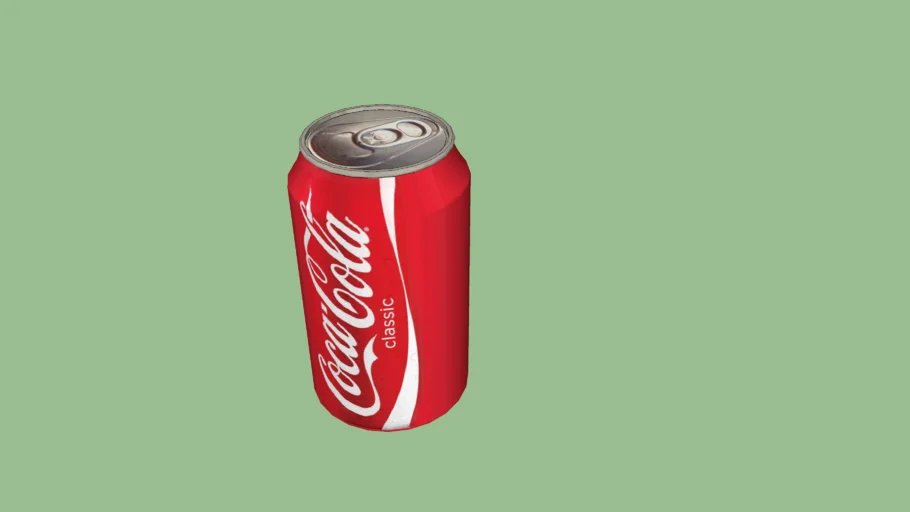 Lata refrigerante Coca-Cola