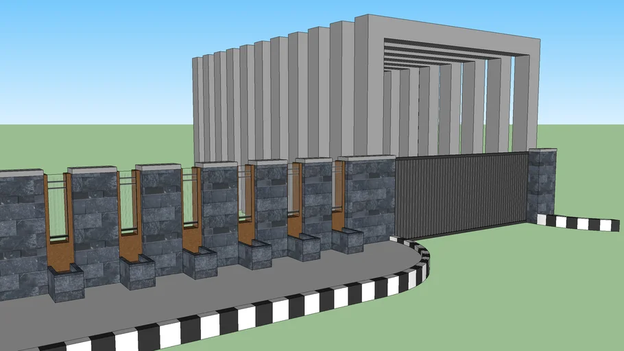 PAGAR FENCE GATE MODERN