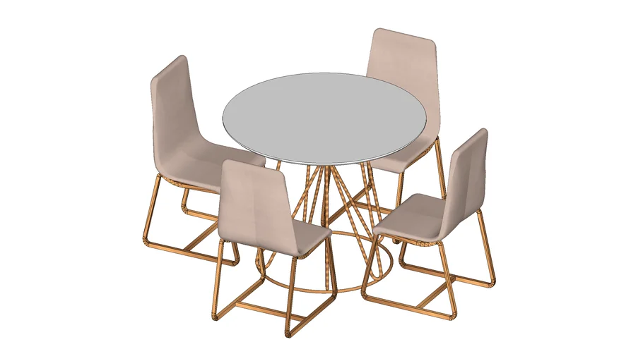 MESA DE JANTAR RUBI OFF WHITE