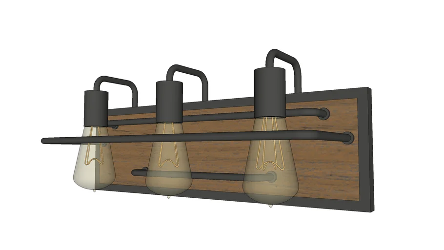ELK - Copley 20 inch Matte Black/Aspen Vanity Light Wall Light