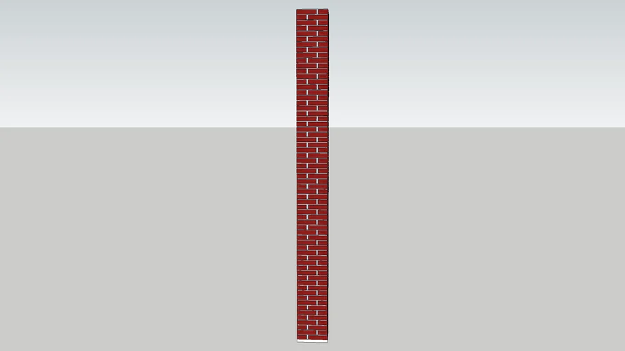 columna con ladrillo comun