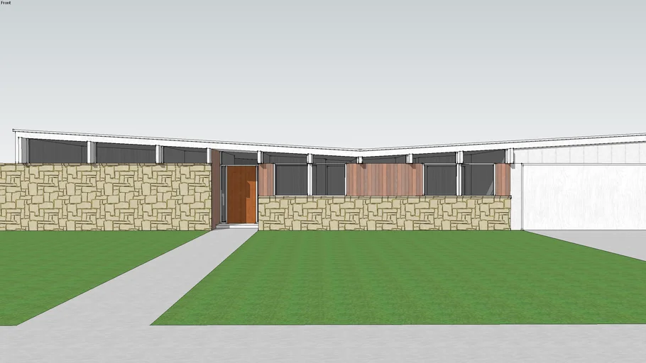 Mid Century Modern House 1 | 3D Warehouse