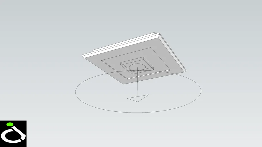 12 Watt Ceiling LED Panel Light with IES light. Size - 6" x 6"