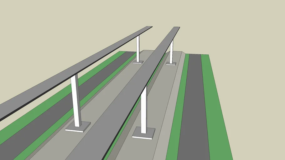 MagLev 100m 2x MagTrak, Track | 3D Warehouse