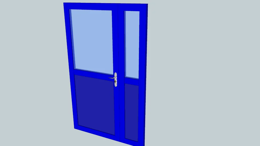 Simple aluminium door