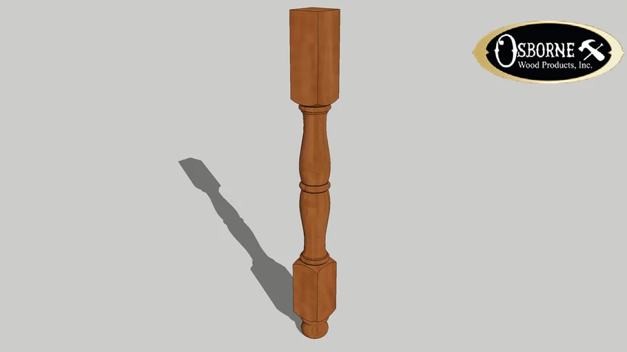 Grand Tavern Dining Table Leg (18" x 2 3/4")