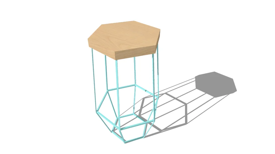 Hex bar stool | 3D Warehouse