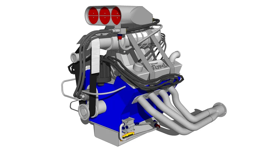 572 C.I. Ford Engine