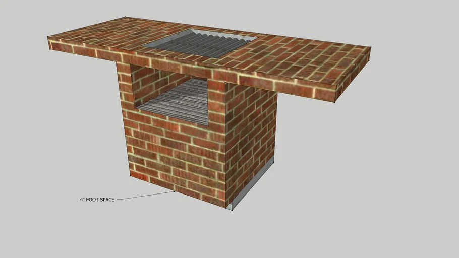 BRICK BARBEQUE GRILL