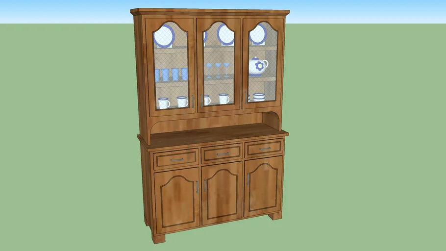 Filled China Hutch