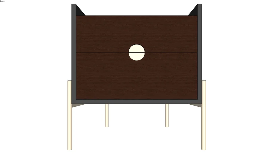 MESA DE CABECEIRA CRIADO VIENA - HOMMES