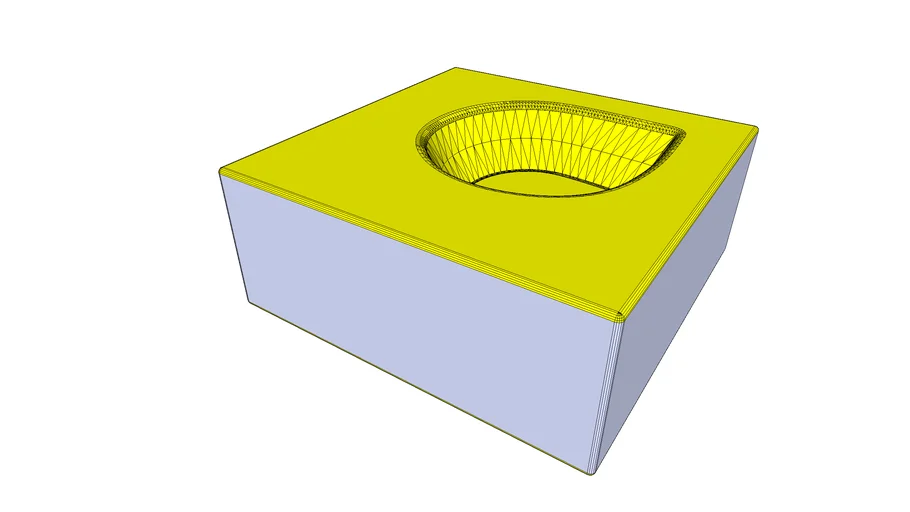 Cobogó Trevo Amarelo (elemento vazado 20x20cm) Burguina Cobogó