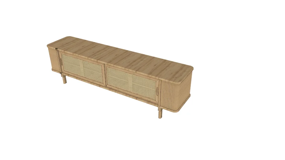 rattan tv cabinet / tv unit