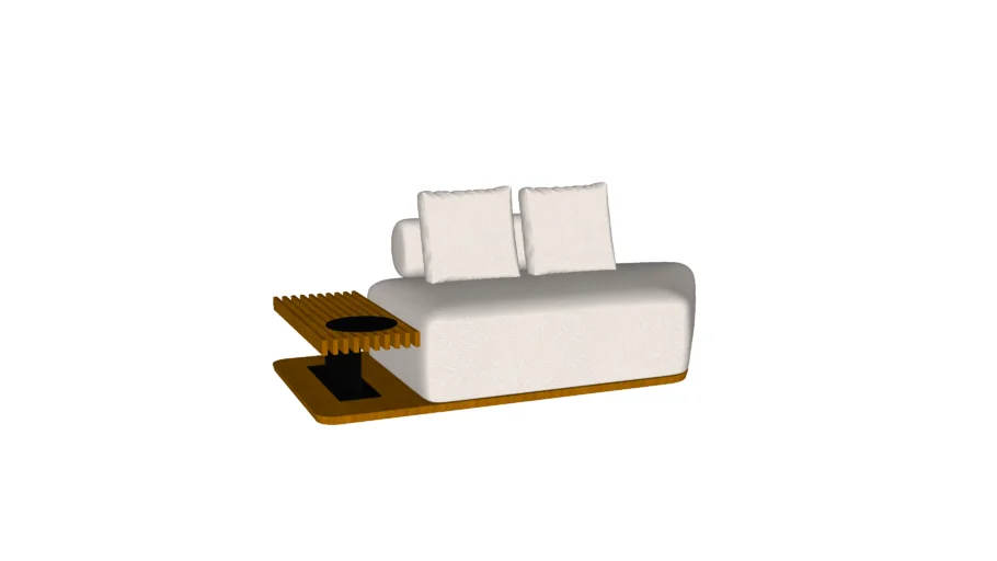 Sofá 2L lateral com mesa (Mod 4)