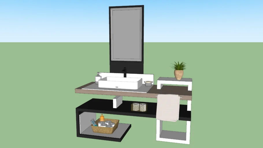 LAVAMANO -Mueble de baño-