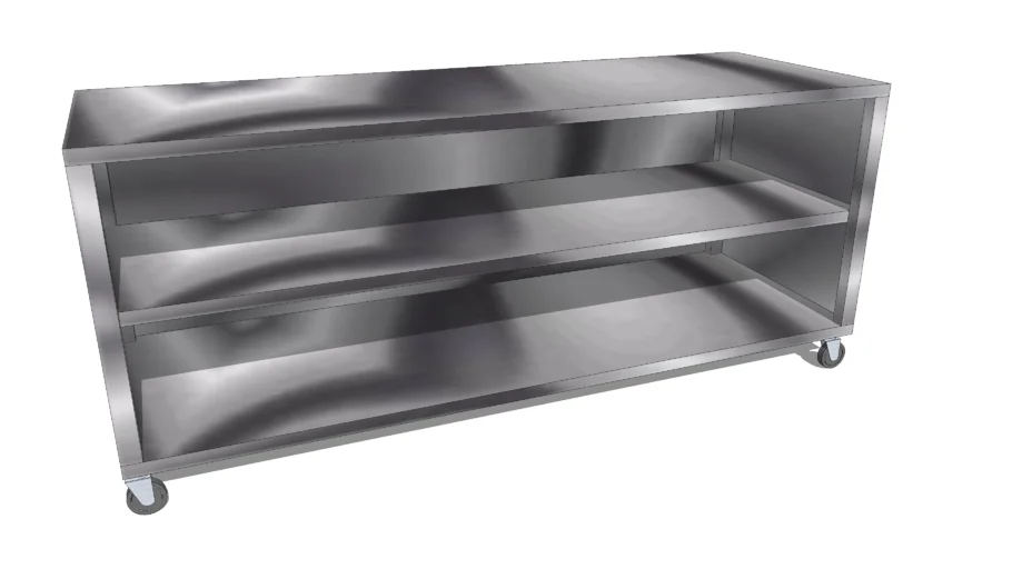 stainless steel bench