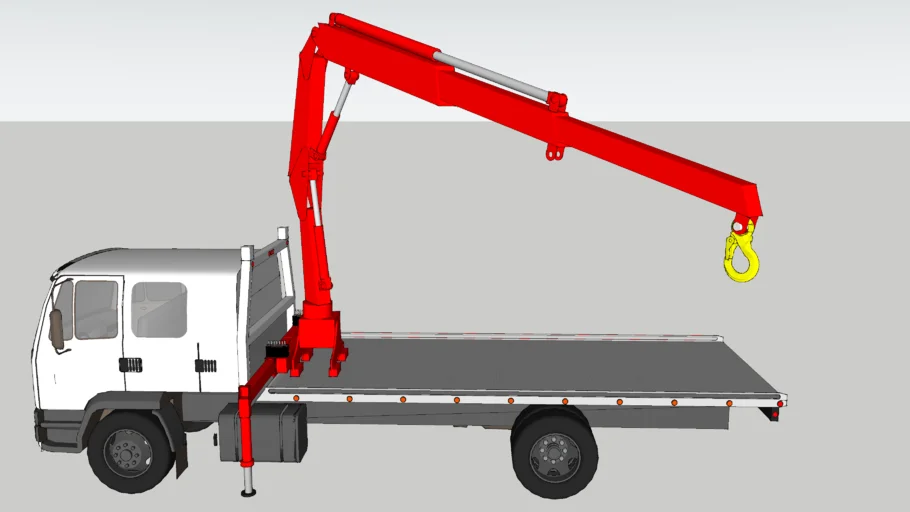 Flat bed Truck with HIAB