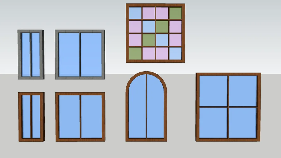 window - jendela - glass window - wood window - color window