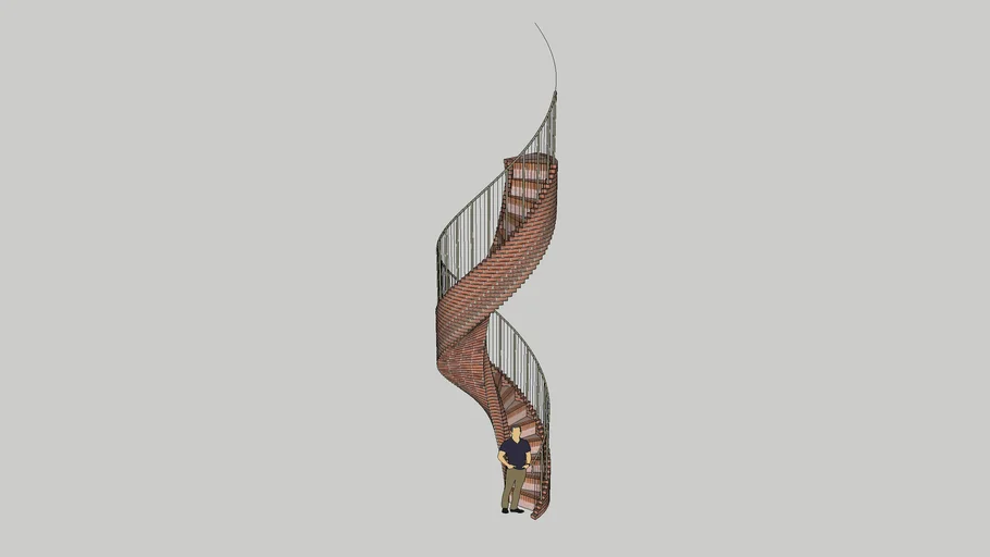 Brick Spiral Staircase